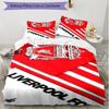 3pcs Duvet Cover Set (1*Duvet Cover + 2*Pillowcase, Without Core), Football team.C Print Soft All‑Season Bedding Set, Home Bedroom Decor Gift