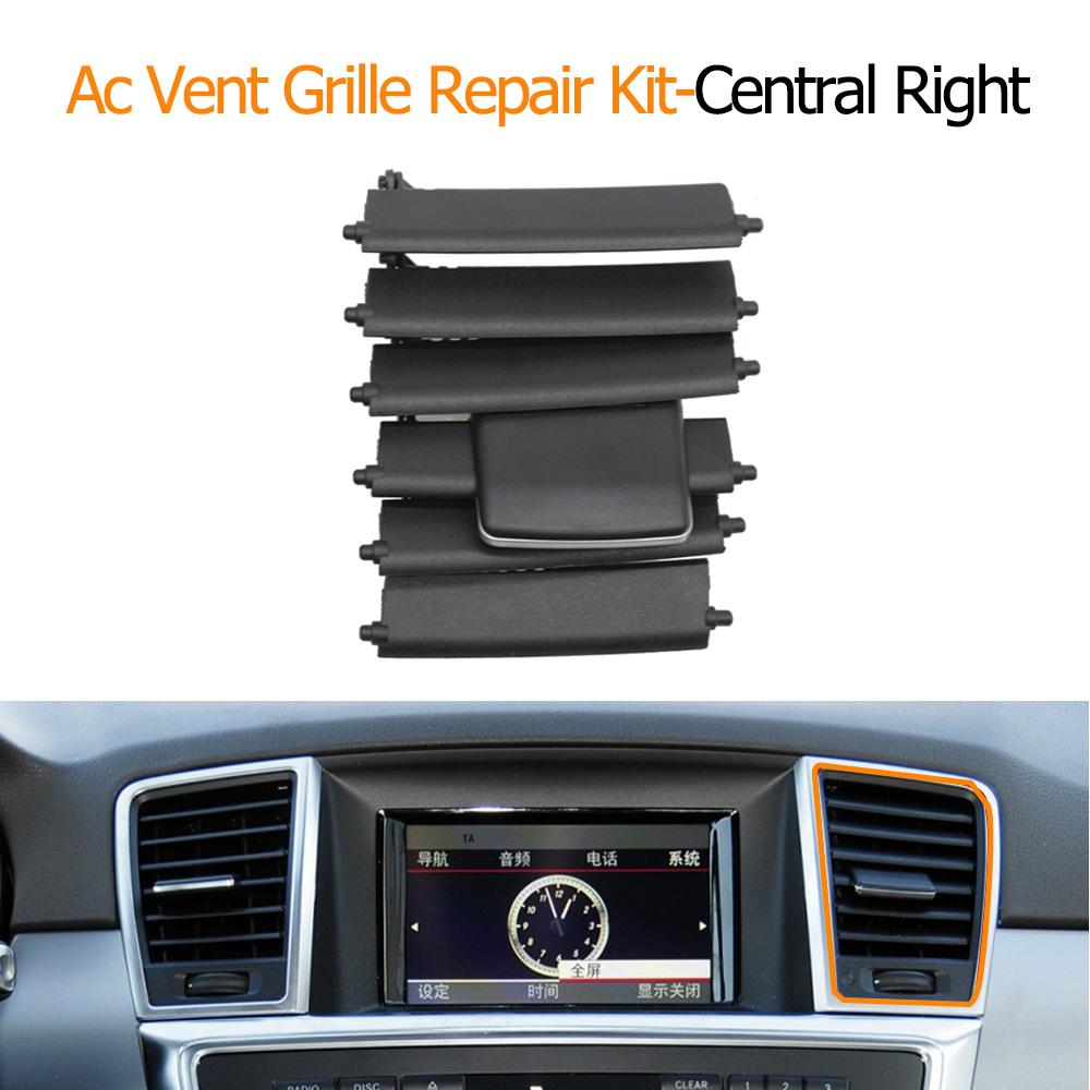 Front Air Conditioning AC Vent Grille Outlet Blades Repair Kit For Mercedes Benz W166 M ML GL ML300 ML350 ML400 ML450 GL350
