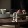 1 шт. стеклянная фигурка маленького монаха, чайный питомец, украшение, дзен-стекло, статуэтка маленького Будды Рулая, набор для кунг-фу чая, чайный поднос, аксессуары для чайной церемонии