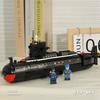 094 Military War Submarine Compatible Small Particle Building Block Model Ornament, Children's Educational Assembly Toy