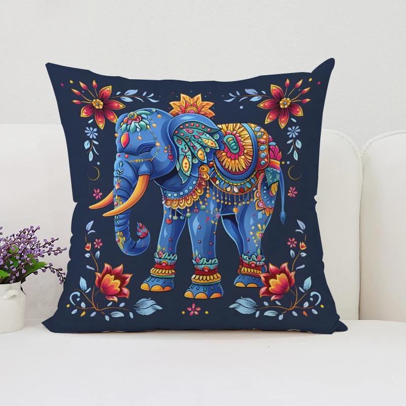 Слоны Скандинавский Стиль Домашнее Украшение Наволочки 45x45 Чехлы для Подушек для Подушки Декоративная Наволочка 40x40 Наволочки для Подушек
