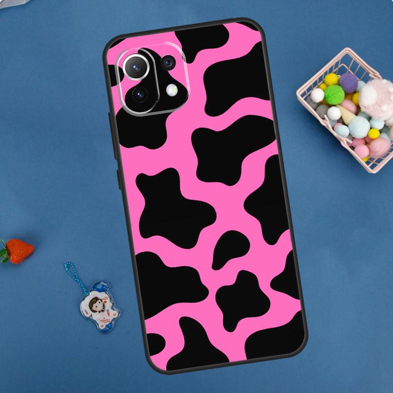 Cow Print Case For Xiaomi 11T 12T 13T 14T Pro 13 14 15 Ultra POCO X7 Pro X3 X5 X6 M6 F5 F6 Pro Cover