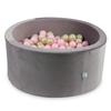 Dry Ball Pit 300 Pieces 90x40 Velvet Lilac: Light Gold, Light Pink