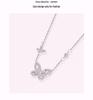 High-Quality Moissanite Silver Double Butterfly Necklace for Women - Ideal Qixi Gift