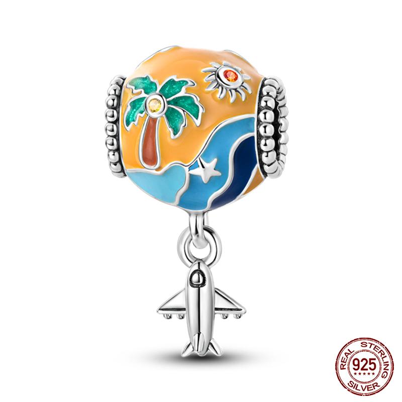 Светящиеся лампочки-шармы подходят для оригинального браслета Qikaola, разноцветные шары, домик-трамвай, бусины, сделай сам, ювелирные изделия, подарок