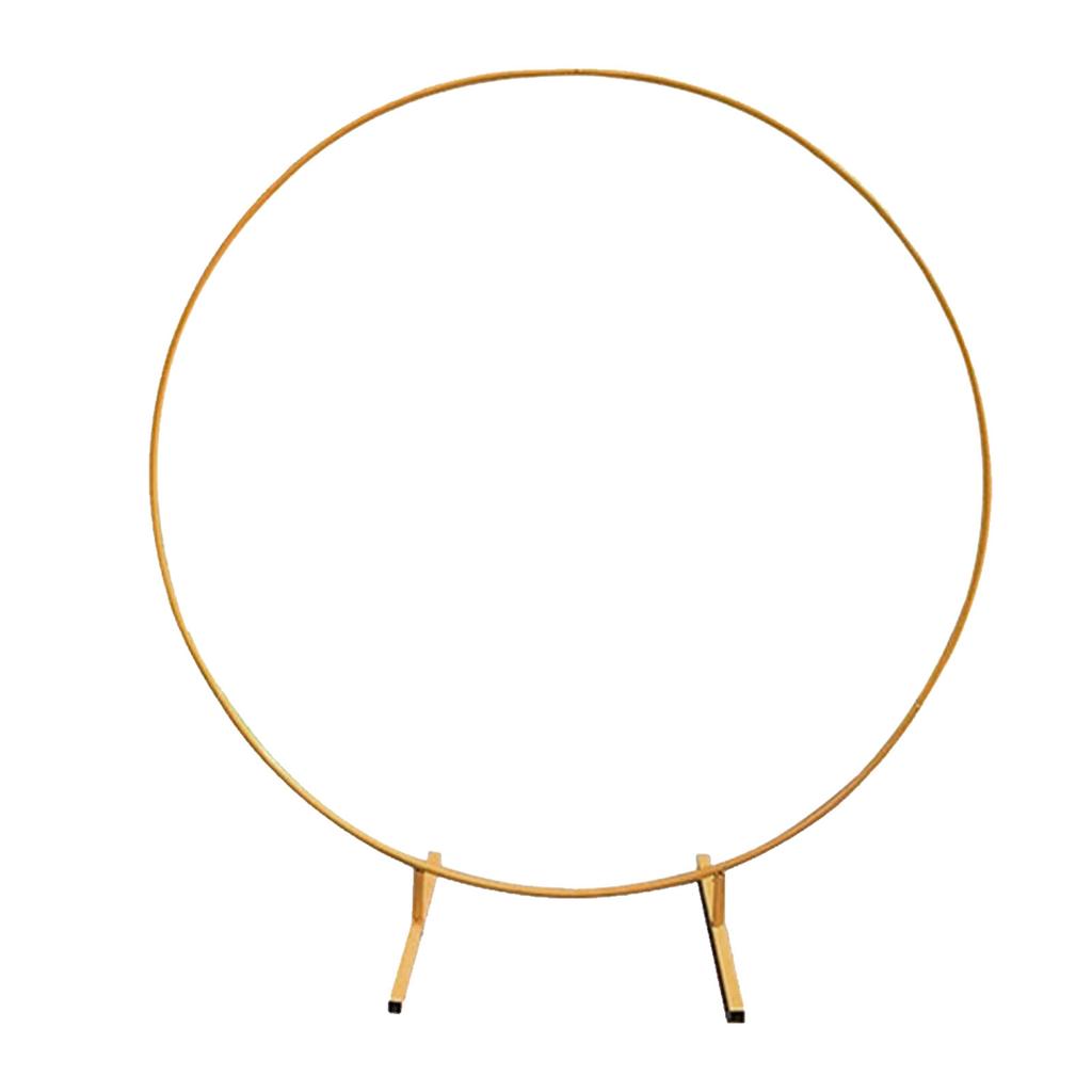 Round Balloon Arch Kit Decoration Gold Backdrop Stand for Wedding Birthday Party Graduation