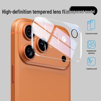 Защитная пленка для линзы задней камеры Apple iPhone 17 Pro Max, закаленное стекло, полное покрытие