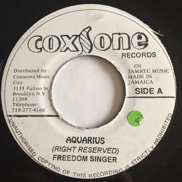 7-дюймовая пластинка FREEDOM SINGERS Aquarius NONE Coxsone Records Ямайка Регги Ска Даб Б/У
