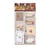 6Pcs Vintage Retro Decorative Stickers Can Be Written DIY Scrapbook Journal Planner Diary Album Craft Stickers