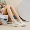 Trendy Hollowed Out Women's Shoes 2024 Summer New Thick Soled Wear-resistant Breathable Casual Versatile Board Zapatos De Mujer