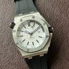 Классические мужские автоматические часы Audemars Piguet Royal Oak серии 15710/15720 с люминесцентным большим циферблатом и ремешком