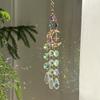 1/4pcs Home Decoration Pendants Colorful Diamond Sun Moon Stars Heart Sun Catcher Crystal Wind Chime Modern and Simple Gift