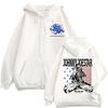 Anime JoJo Bizarre Adventure STEEL BALL RUN Johnny Joestar Zipper Hoodies Men Women Clothing Zip Up Sweatshirt Jacket Streetwear