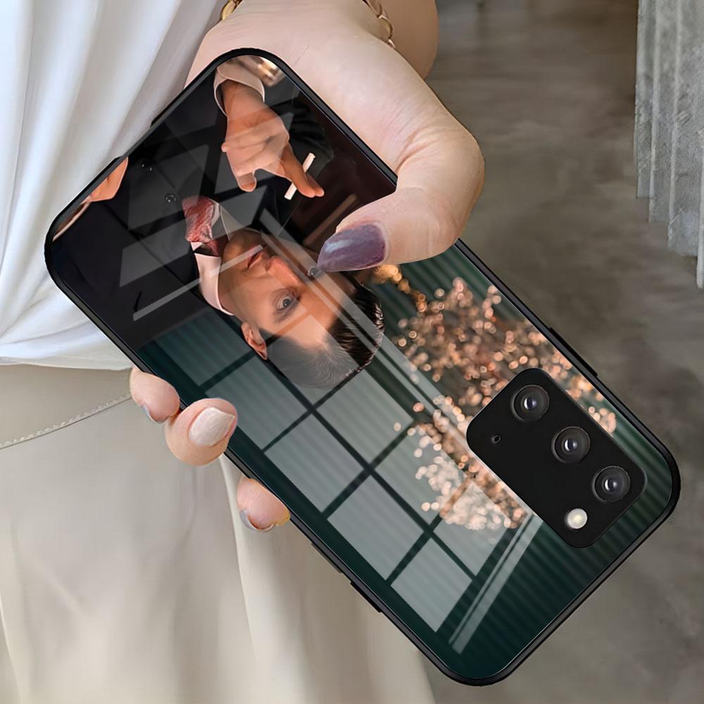 M-Michael C-Corleone Phone Case For Samsung S26 S25 S24 FE S23 S22 S21 Plus S20 Ultra Note20Ultra Black Glass Cover