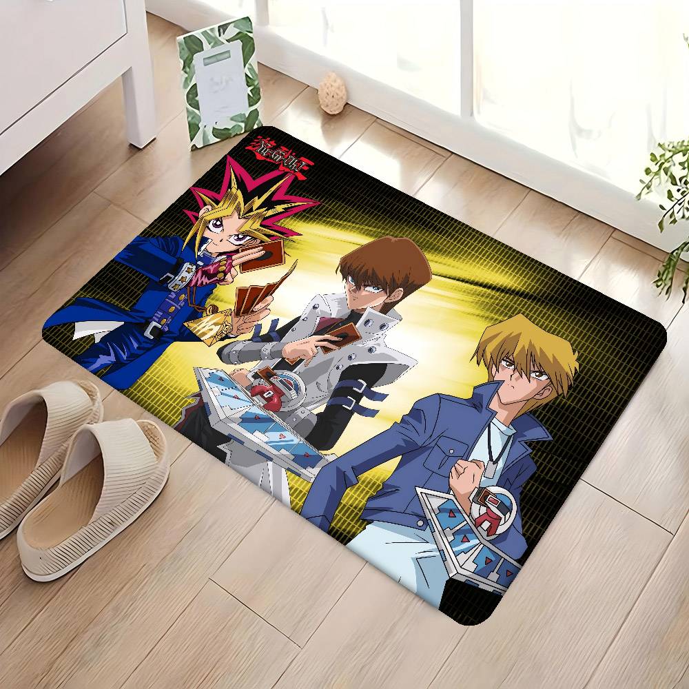 1PC Anime Y-Yu G-gi O-oh Bathroom Mat Anti-slip Absorb Water Long Strip Cushion Bedroon Mat Welcome Doormat