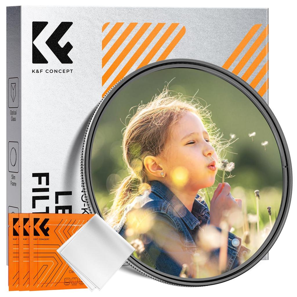 CONCEPT 55mm Multifunctional Filter Black Mist K&F 2-in-1 ND2-32 & 1/8 (Two-in-One Filter)