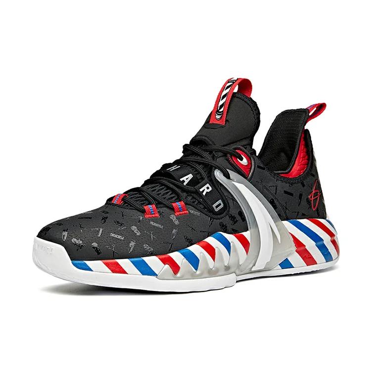 Anta GH2 Low top Performance Basketball Shoes Men's Black White Red (Unisex) Basketball Shoes 112111103 6