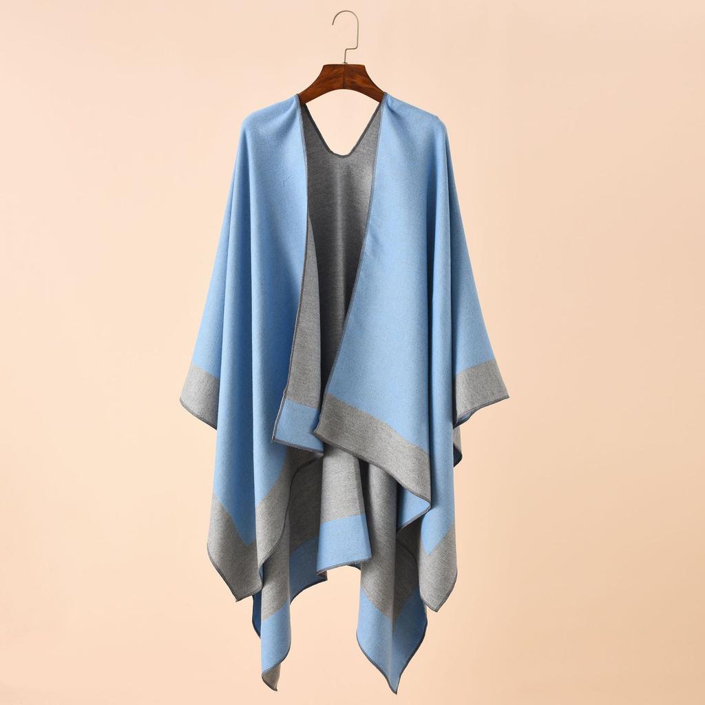 Pure Color Travel and Shopping New Warm Big Shawl