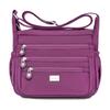 Large Capacity Water-Repellent Nylon Bag Women's Shoulder Crossbody Bag Multi-Pocket Middle-Aged Mother Bag
