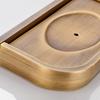 Soap Dishes Solid Brass Wall Mounted Soap Dish Holder For Bathroom Storage Bathroom Accessories Black Soap Box F81359