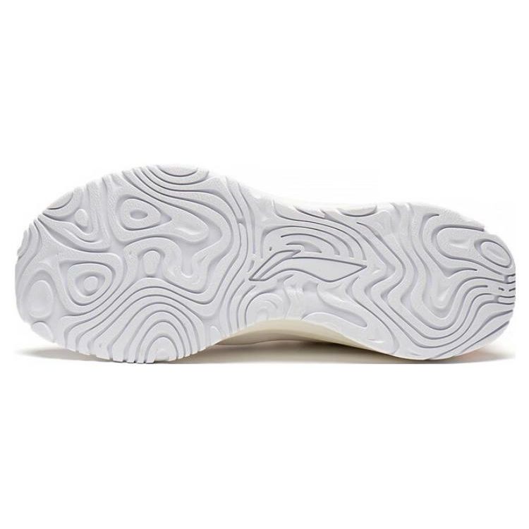 Li Ning Element Durable Breathable Low-Top Running Shoes Women Sneaker Beige Sand Orange ARHT006-7