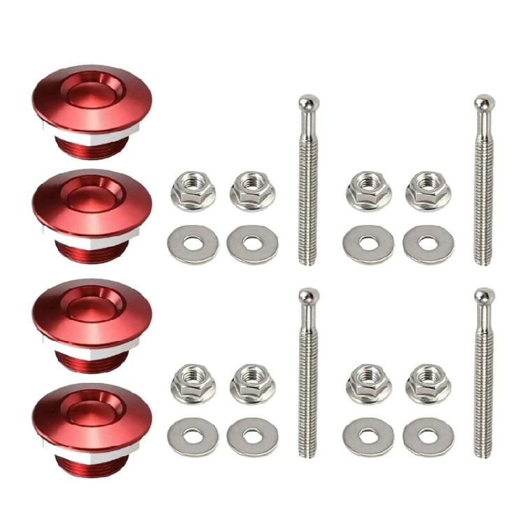 4Pcs Lock Clip Quick Release Fasteners Lock Quick Hood Pins Lock Car Bumper Hood Pin Lock Vehicle Hood Pins