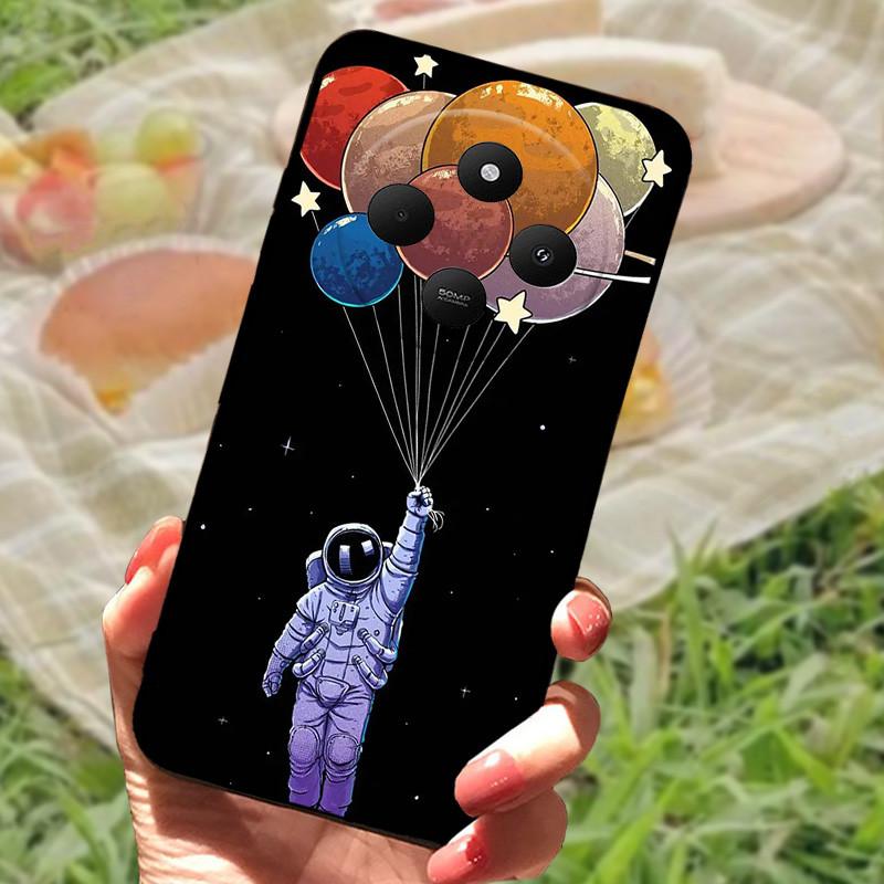 Чехол для Xiaomi POCO C75 4G Redmi 14R 5G Redmi A3 Pro 4G Redmi A4 5G Чехлы Мягкий Бампер Ударопрочный Защитный Чехол Черная Сумка для Телефона