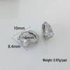Серьги из стерлингового серебра S925 с квадратным цирконом в форме слезы - 2026 Модные легкие роскошные серьги для женщин