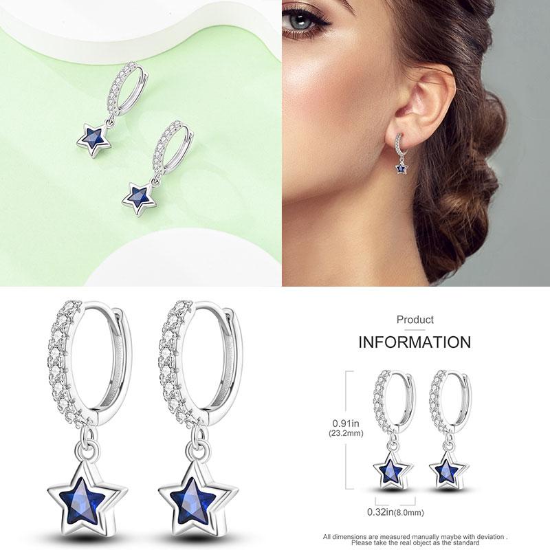 Hoop Earrings New silver 925 Rainbow, Shell, Women's Earrings Making jewelry For Women as Wedding Party Gifts