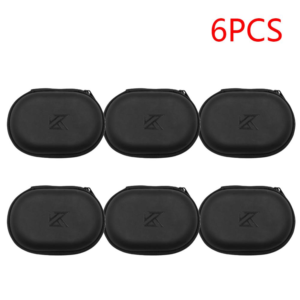 1-20 шт. Наушники KZ Овальная сумка для хранения Проводные наушники PU Чехол для хранения на молнии Портативный чехол-контейнер для KZ BA10 AS10 ES4