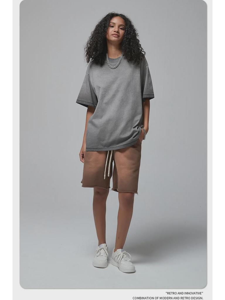 Мужская ретро-футболка ARTIE | Коллекция весна/лето 2024: 275 г Мытый, обжаренный, цветной, со старым краем