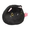 Оригинальная плюшевая игрушка Sanei Boeki Nekodango Черный кот, Ш7,5xГ6xВ7 см, Животное