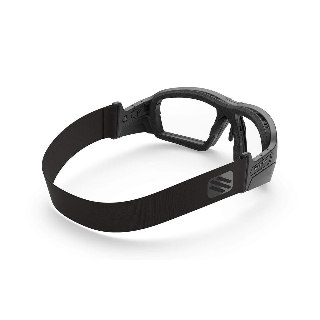 Rudy Project AGENT Q Sports Sunglasses in Black Matte Gloss and Gray Z87+/EN166 Shiny/Clear (SP701106-GRD0)