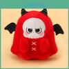 Halloween Black And Red Ghost Skull Plush Doll Pillow For Party And Kids