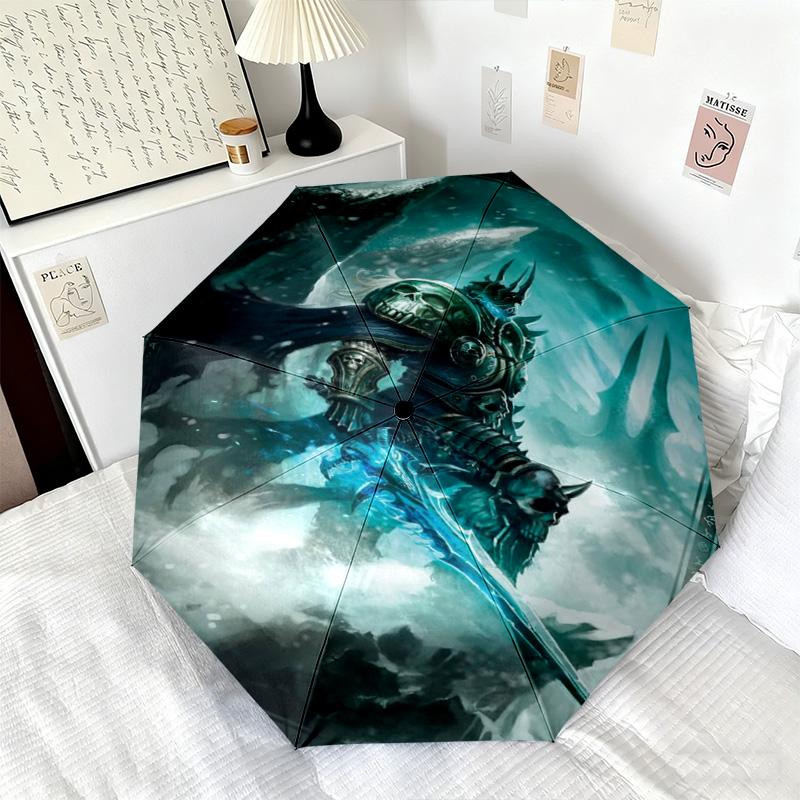 1 шт. Автоматический зонт World of Warcraft - Подходящий для путешествий, улицы, портативный зонт, подарок на день рождения, повседневные принадлежности