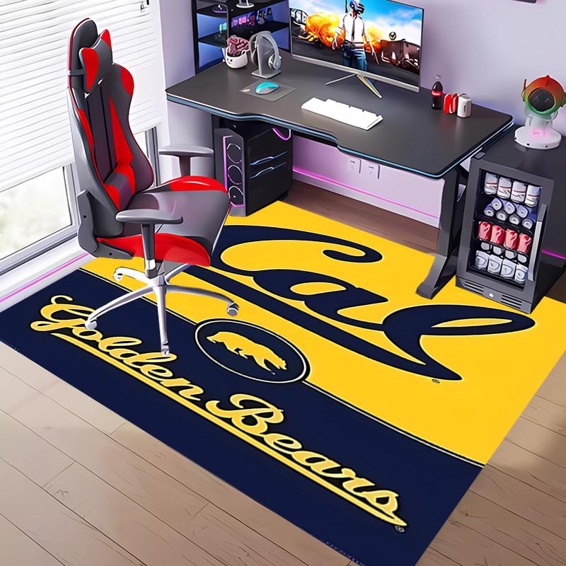 1pc California Golden Bears Entrance Mat, Non-Slip Mat Area Rug,Room Decor, Outdoor Decor, Kitchen Rug,Doormat - Machine Washable, Easy to Clean
