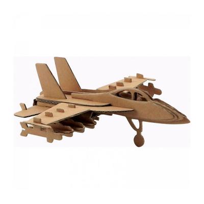 Картонная модель самолета - Коричневый - 16,5 x 17,5 x 6 см