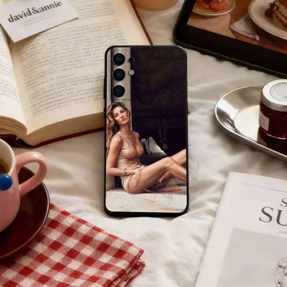 Чехол для телефона Gisele Bundchen для Samsung S25, S24, S21, S22, S23, S30, Ultra, S20, Plus, Fe, Lite, Note, 10, Мягкий черный чехол