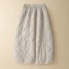Хлопковая подкладка большого размера Высокая талия винтажная весна осень зима повседневная свободная длинная женская юбка женская юбка