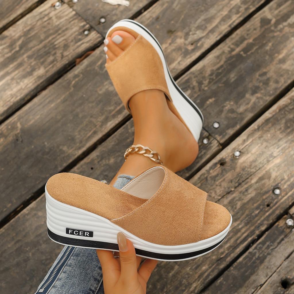 Новые леопардовые шлепанцы с открытым носком, повседневные, крутые, осенние, на толстой подошве, большого размера, на танкетке, шлепанцы-маффины для женщин