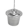Stainless Steel Loose Tea Steeper Barrel Shaped Tea Infuser With Saucer Tea Ball  Tea Brewing
