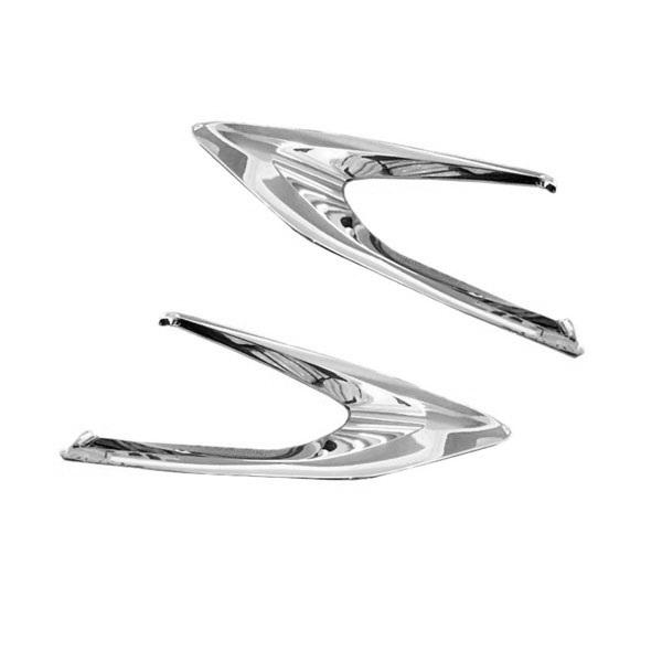 Car Rear Fog Lamp Shade Decorative Fog Lamp Frame Sticker Accessories for Toyota Yaris Cross VITZ 2018 2019JAS
