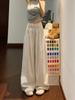 High-Waisted White Wide-Leg Pants - Plus Size, Slimming, Pear-Shaped Fit, Casual Autumn 2025
