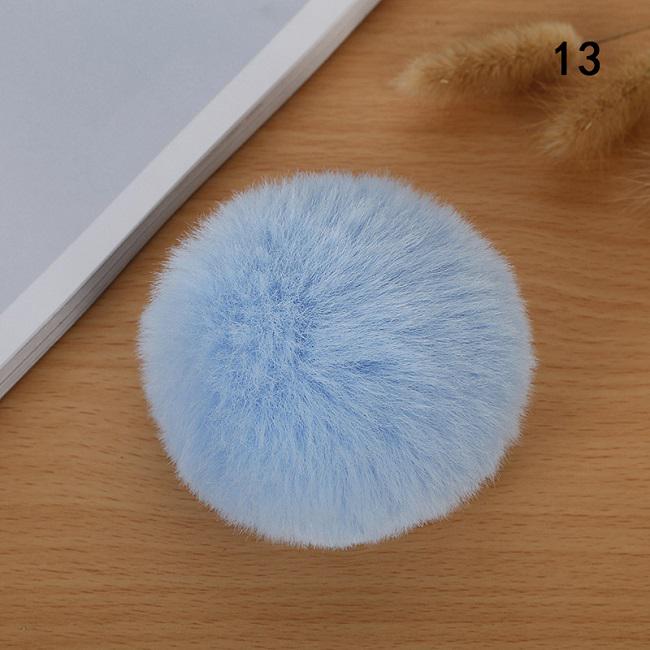 1 шт., пушистый 8 см, шарик из кроличьего меха, брелок для ключей, аксессуары, шляпа с помпоном «сделай сам», одежда, украшение для обуви