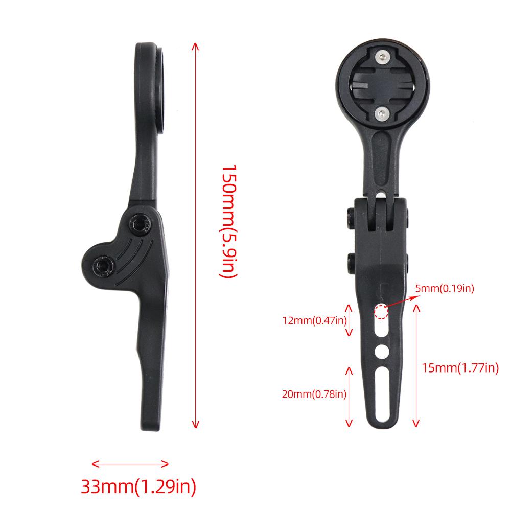 KOCEVLO Bicycle Handlebar Computer Holder Stem Support Stopwatch Light Mount S5 Bar Bike Bracket Adapter For Garmin Gopro Wahoo