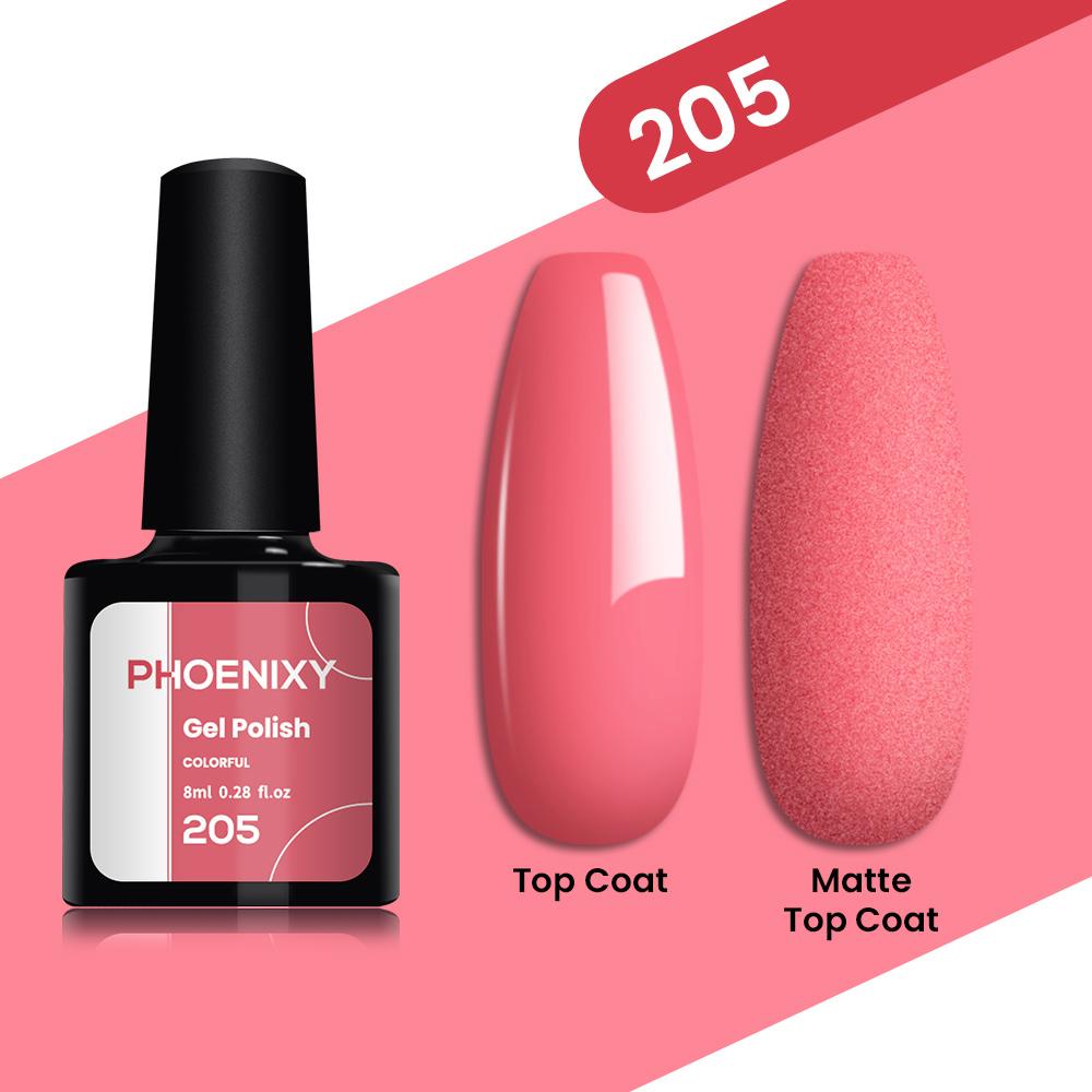 PHOENIXY, 8 мл, однотонный гель-лак для ногтей, замачиваемый цветной гель телесного цвета, розовый, фиолетовый, долговечный лак для ногтей, УФ-светодиодный лак для дизайна ногтей