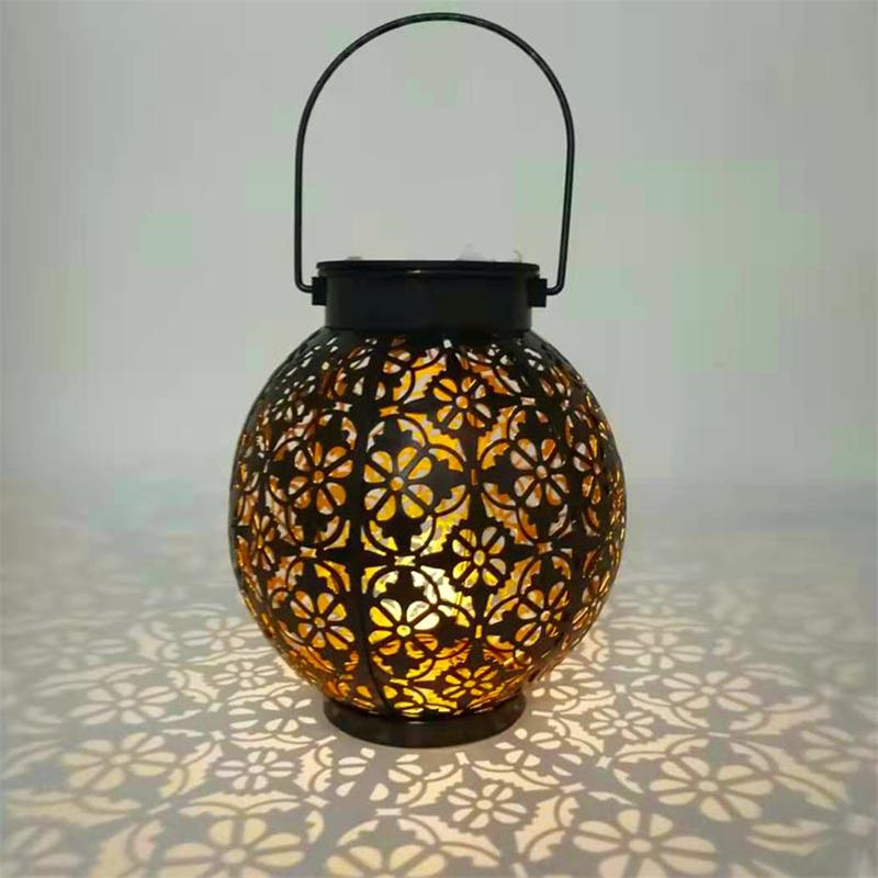 Открытый Утюг Искусство Солнечный Свет Кемпинг Газон Пейзаж Свет Украшения Ручной Фонарь Воздушная Проекция Свет Открытый Кемпинг Украшения