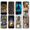 Black Tpu Case For Samsung Galaxy A50 50S A30S A10 A01 A11 A21S A31 A41 A51 A71 M21 M30S S10 LITE Fashion Tiger Leopard Lion