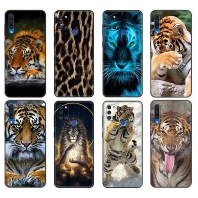 Черный чехол из ТПУ для Samsung Galaxy A50 50S A30S A10 A01 A11 A21S A31 A41 A51 A71 M21 M30S S10 LITE, модный тигр, леопард, лев