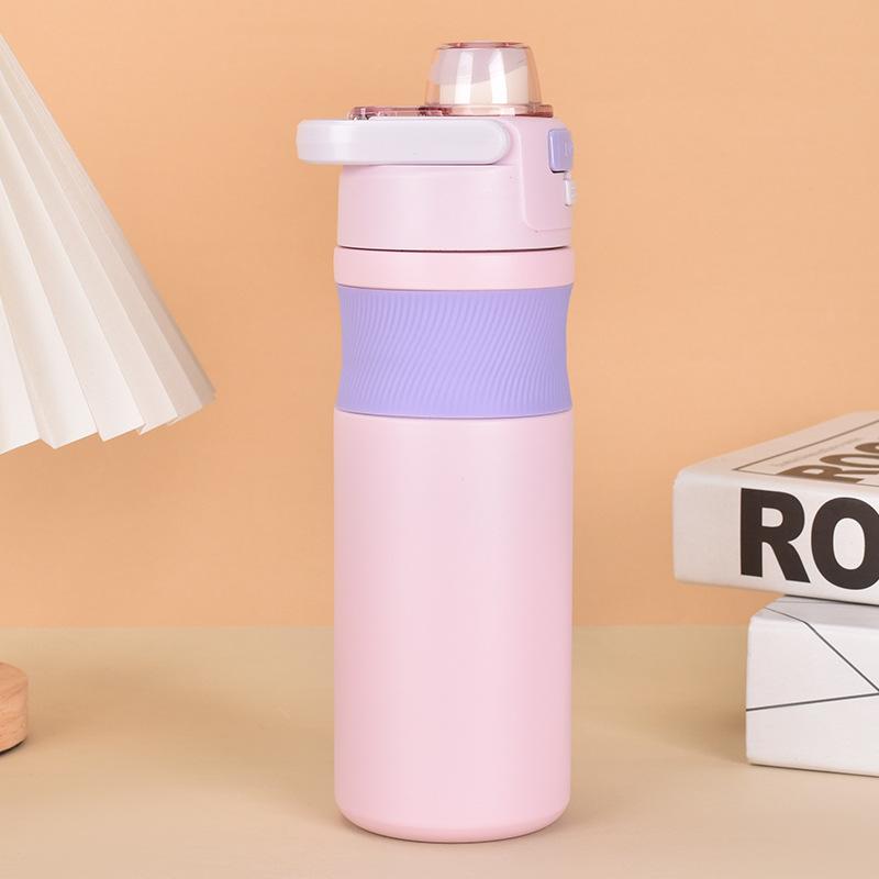 Новая вакуумная чашка из нержавеющей стали 304 с отскакивающей крышкой для студентов, портативная портативная спортивная чашка на открытом воздухе